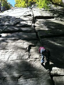 Elias at the Gunks